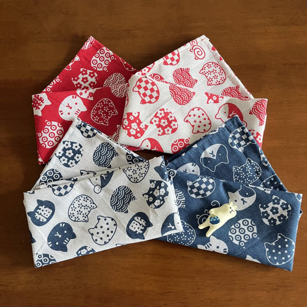 Furoshiki Wrap Cloth - Multi-Size Japanese Furoshiki Handkerchief Bento Wrapping