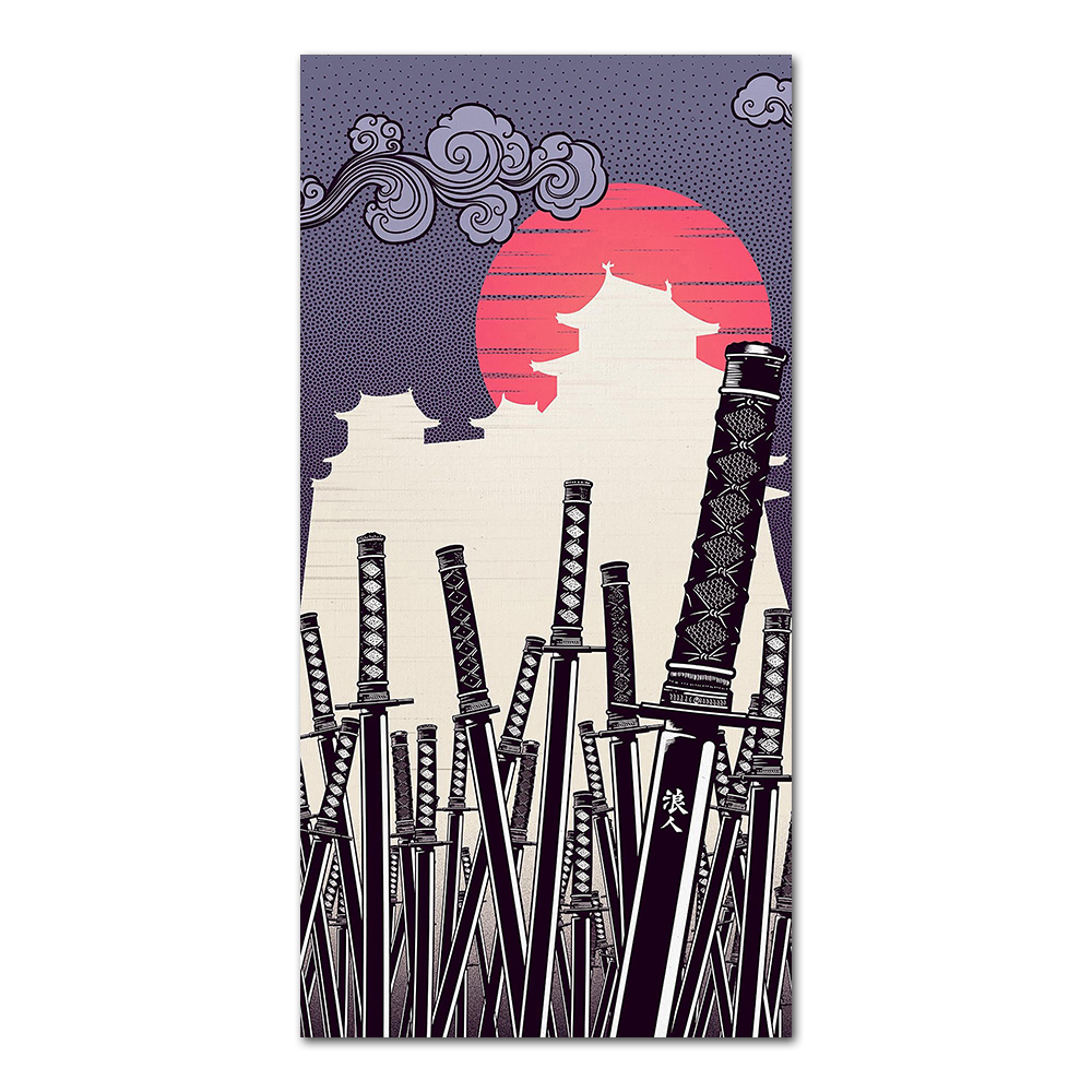 Japanese Katana Canvas Paintin - Japanese Lifestyle Home recension och pris