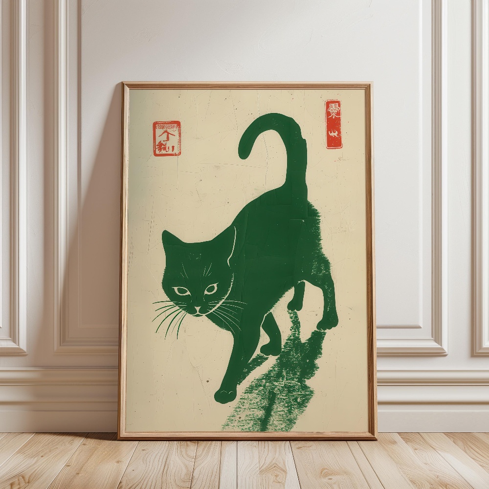 Black Cat Eating Ramen Rainy G - Japanese Lifestyle Home recension och pris