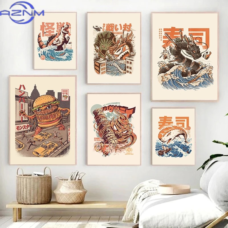 AZNM Japanese Kaijus Food Sush - Japanese Lifestyle Home recension och pris