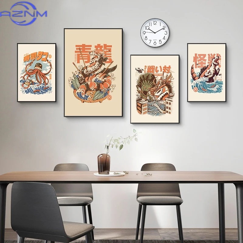AZNM Japanese Kaijus Food Sush - Japanese Lifestyle Home recension och pris