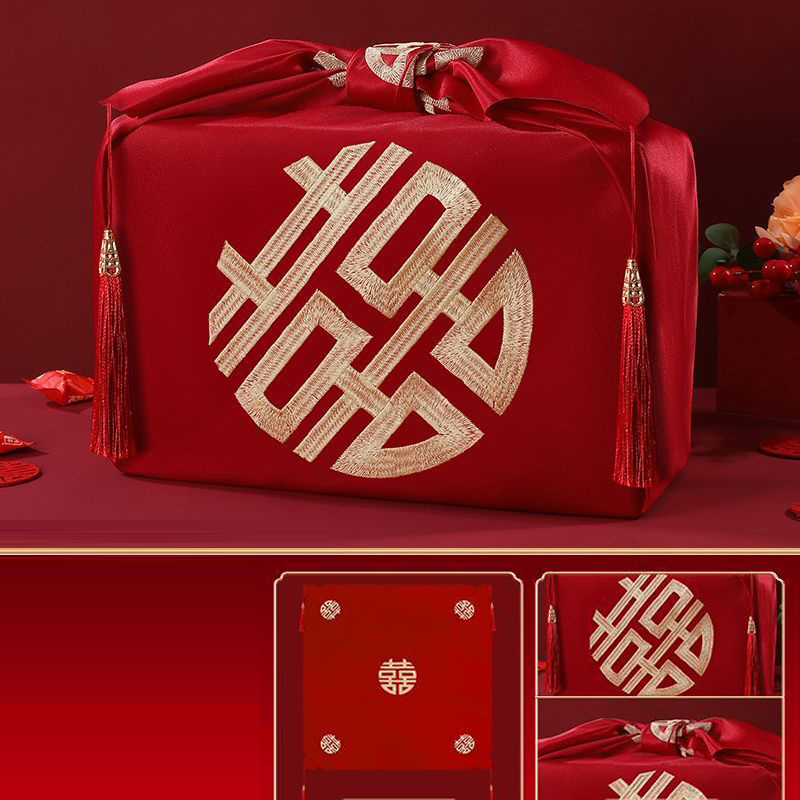 Chinese Style Red Handkerchief - Furoshiki Wrap Cloth recension och pris