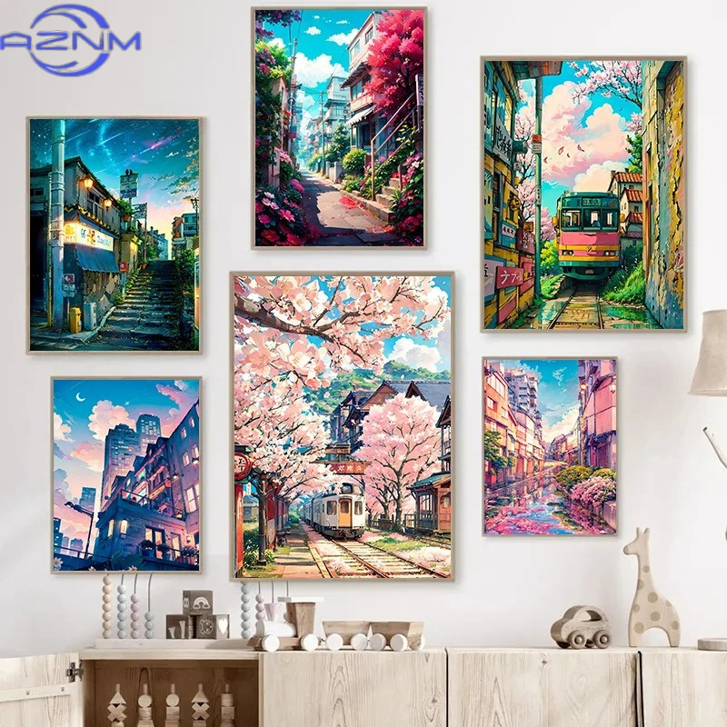 AZNM Japanese Street Scenery C - Japanese Lifestyle Home recension och pris