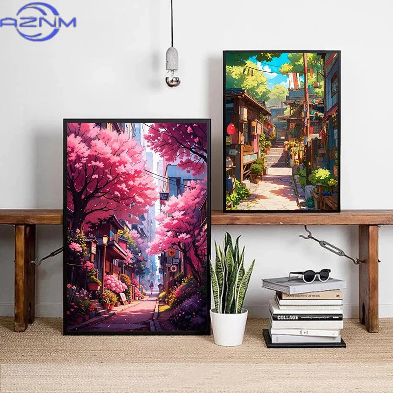 AZNM Japanese Street Scenery C - Japanese Lifestyle Home recension och pris
